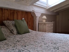 1 chambre, fer et planche à repasser, literie fournie