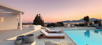 4-Bedroom Villa in Milos with a View of the Port located near the town of Adamas