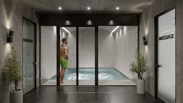 Espace de soins pour les couples, bain Ă remous, hammam, hammam