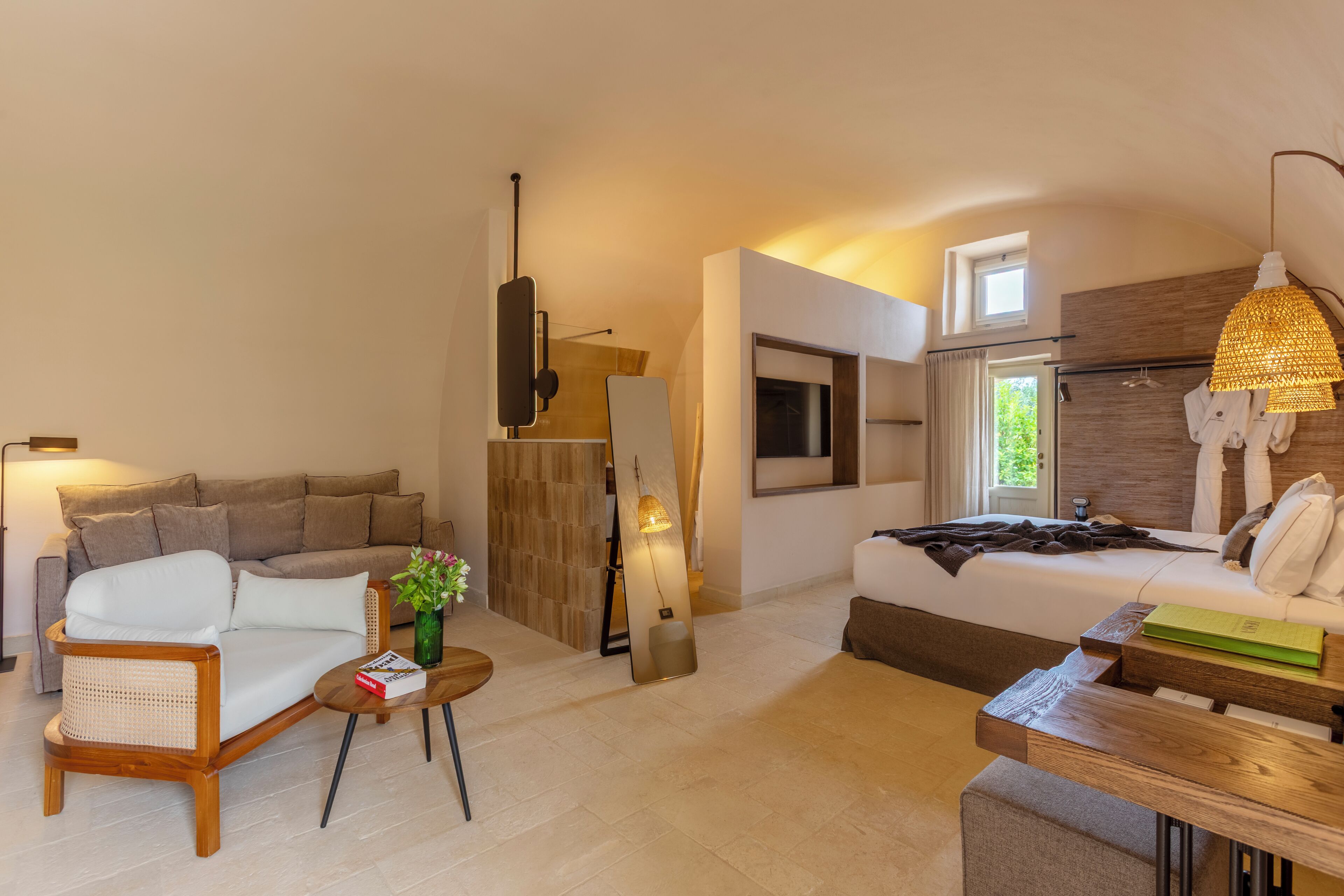 Suite, Patio | Premium bedding, down duvets, minibar, in-room safe
