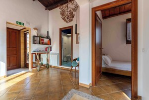 Apartment | Living area | 32-inch flat-screen TV with cable channels