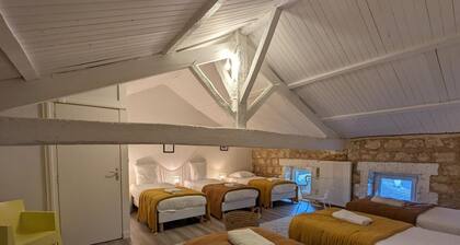 Maison spacieuse avec terrasse, proche CNDBI, idéale pour familles et événements, animaux acceptés.