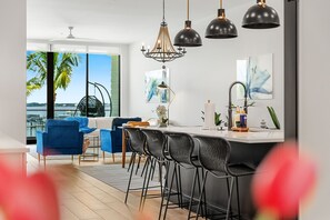 Interior - Melbourne Riverfront condo by the beach, pool, hot tub, dock, washer/dryer  (Melbourne Beach)