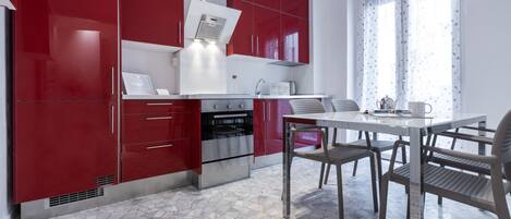 Appartamento (1 Bedroom) | Cucina privata | Microonde, forno, piano cottura, lavastoviglie