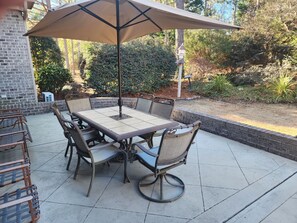 Outdoor dining - Best Pinehurst 2024 US OPEN Rental (Pinehurst)