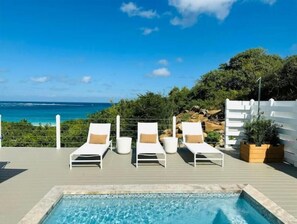 Outdoor pool, a heated pool - Sea View Villa @ Flamenco Beach, Culebra, Puerto Rico (Flamenco)