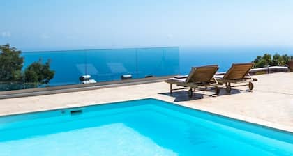 Historic old mill Panoramic Sea View Villa Kassiopi