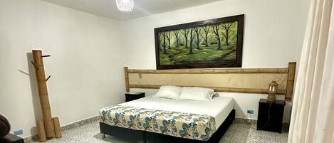 1 غرفة نوم وواي فاي وملاءات أسرّة