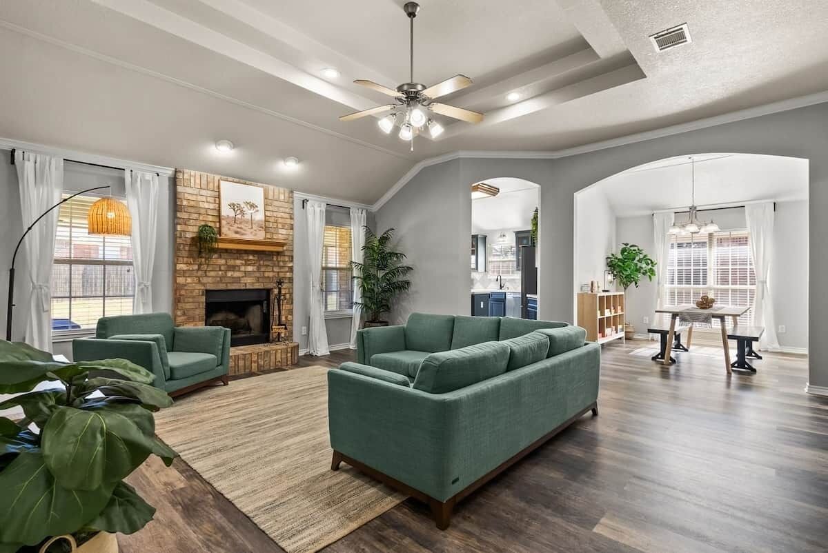 TV connectée, cheminée