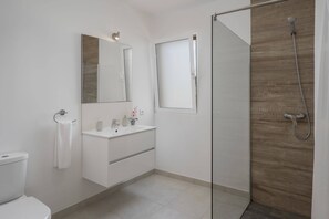Casa básica | Baño | Regadera, secadora de cabello, toallas, jabón 