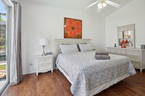 4 bedrooms, iron/ironing board, WiFi, bed sheets
