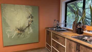 豪華公寓 | 私人廚房 | 大型冰箱、微波爐、鍋具/餐盤/廚房用品、冷凍庫