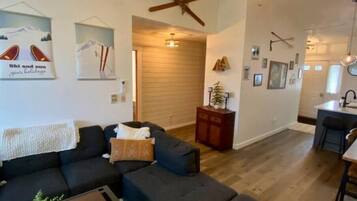 TV connectée, cheminée, jeux vidéo