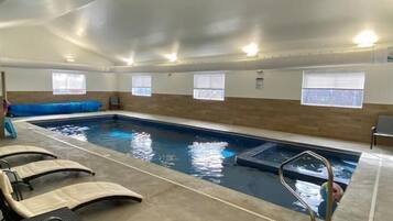 Indoor pool, a heated pool