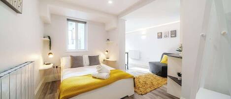 1 makuuhuone, silitysrauta/-lauta, Wi-Fi, vuodevaatteet