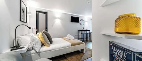 1 makuuhuone, silitysrauta/-lauta, Wi-Fi, vuodevaatteet