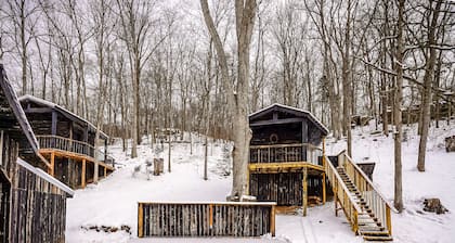 Glamping Cabin | Huge Window | Cliff and Animal Views