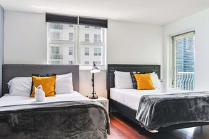 2 bedrooms, iron/ironing board, travel cot, WiFi