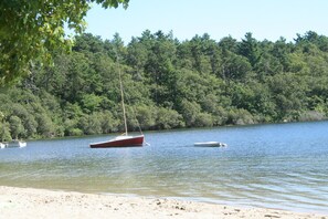Vlak bij het strand