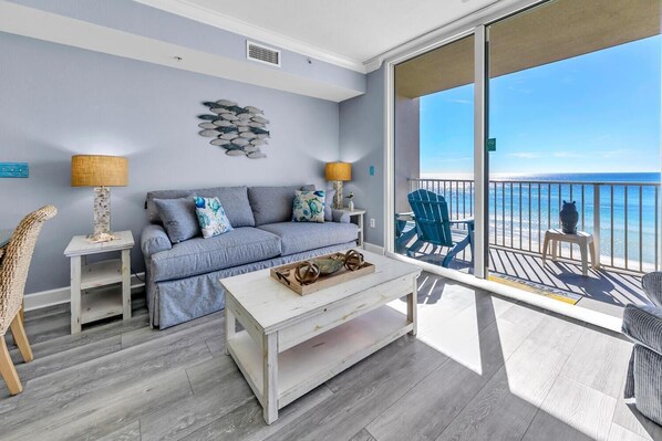 Condo, Multiple Beds (Tidewater 314 NEW) | Living area | TV - Tidewater 314 NEW (Panama City Beach)