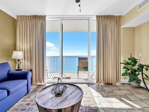 Condo, 1 King Bed with Sofa bed (Tidewater 2209 "Tuscany at Tidewater") | Living area | TV - Tidewater 2209 "tuscany at Tidewater" (Panama City Beach)