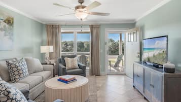 House, Multiple Beds (Sunnyside on the Gulf #3) | Living area | TV