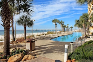 Condo, 1 King Bed with Sofa bed (Calypso 2-1907 West) | Pool | Outdoor pool, a heated pool