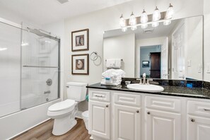 Condo, Multiple Beds (Calypso 2-1502 West) | Bathroom | Free toiletries, towels, soap, toilet paper