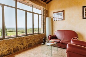 Televisión y chimenea 