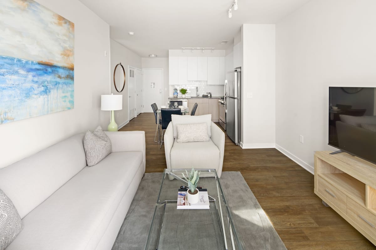 Luxury-Apartment, 1 Schlafzimmer | Wohnbereich