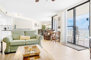 Condo, 1 Queen Bed with Sofa bed (Aquavista 304W) | Living area - Aquavista 304w (Panama City Beach)