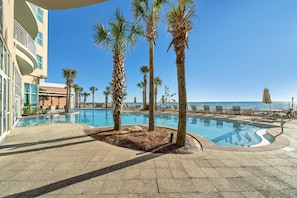 Condo, Multiple Beds (Aqua Resort 306 "Change of Pace") | Pool | Indoor pool, outdoor pool