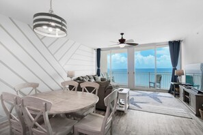 Condo, Multiple Beds (Aqua Resort 1705) | Living area | TV - Aqua Resort 1705 (Panama City Beach)