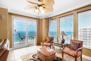 Condo, Multiple Beds (Treasure Island 2212) | Living area | TV - Treasure Island 2212 (Panama City Beach)