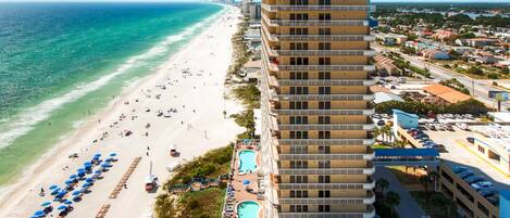 公寓客房, 1 張特大雙人床和 1 張沙發床 (Seychelles 907) | 海灘 | 位於海灘上