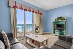 Condo, 1 Queen Bed with Sofa bed (Seychelles 207) | Living area | TV - Seychelles 207 (Panama City Beach)