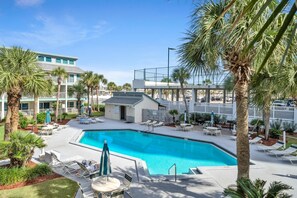 Condo, 1 King Bed with Sofa bed (Nautical Watch D-6) | Pool | Outdoor pool, a heated pool - Nautical Watch D-6 (Panama City Beach)