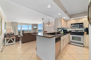 Lägenhet - 1 kingsize-säng med bäddsoffa (Perdido Sun 406) | Eget kök | Ugn, brödrost och pappersservetter