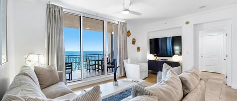 Condo, Multiple Beds (Indigo West 903) | Living area | TV