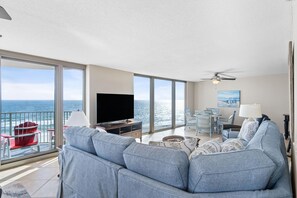 Condo, Multiple Beds (Perdido Towers East 801) | Living area | TV - Perdido Towers East 801 (Pensacola)