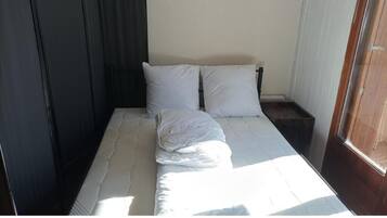 1 bedroom, travel crib, free WiFi, bed sheets