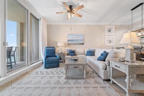 Condo, Multiple Beds (Indigo East 1702) | Living area | TV - Indigo East 1702 (Pensacola)