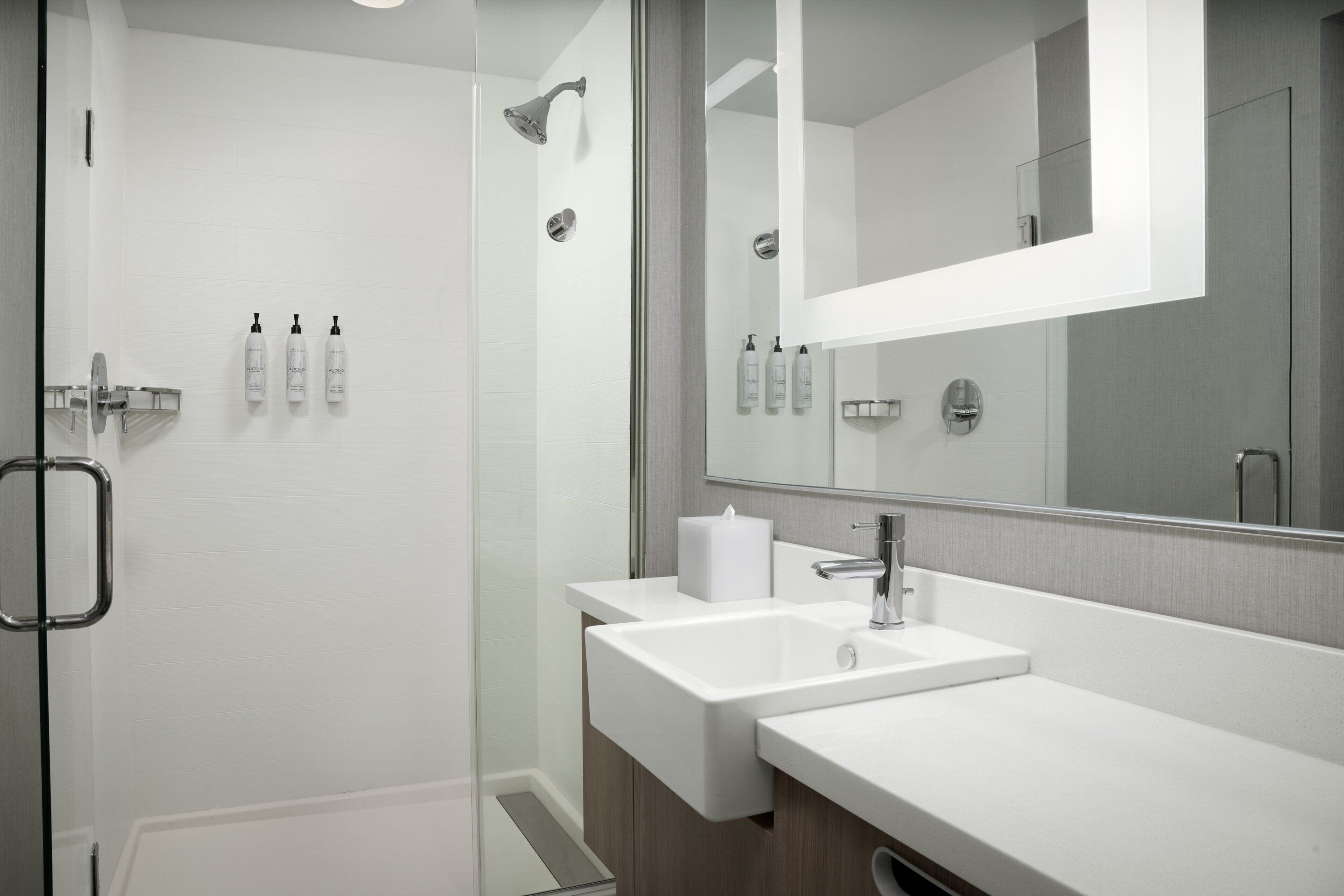 Gratis toiletartikelen, een haardroger, handdoeken