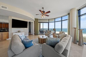 Condo, Multiple Beds (Capri 302) | Living area | TV - Capri 302 (Pensacola)