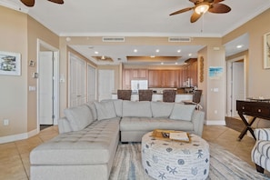 Condo, Multiple Beds (Lost Key C1003-Unlimited Golf!) | Living area | TV - Lost Key C1003-unlimited Golf! (Pensacola)