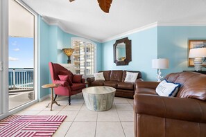 Condo, Multiple Beds (Beach Colony East 11C) | Living area | TV