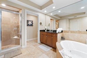 Condo, Multiple Beds (Indigo East 1405) | Bathroom | Free toiletries, shampoo, toilet paper