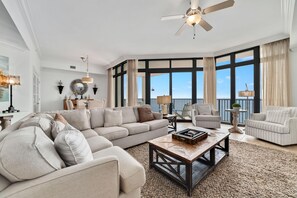 Condo, Multiple Beds (The Oasis at Orange Beach 2208 (Phoen) | Living area | TV - The Oasis at Orange Beach 2208 (Orange Beach)