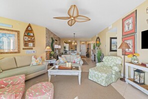 Condo, Multiple Beds (Beach Colony East 7C) | Living area | TV