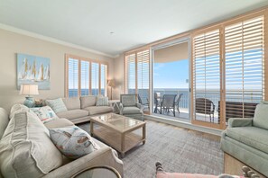 Condo, Multiple Beds (Indigo West 1601) | Living area | TV - Indigo West 1601 (Pensacola)